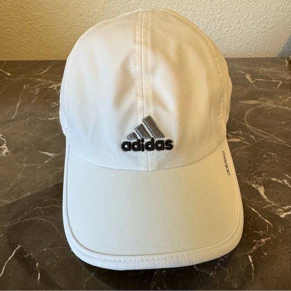 adidas Accessories Adidas Adizero Climacool Stretch Fit Hat Cap White One Size Osfm Poshmark